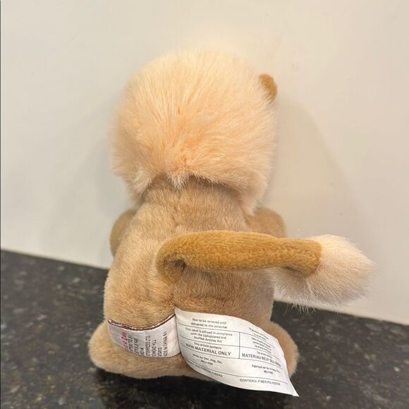 Vintage GUND Lion Brutus (8inch) Plush Toy Short Mane Light Brown - Picture 4 of 9